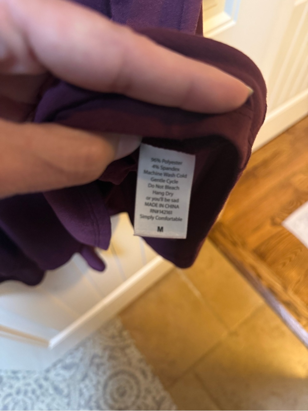 LuLaRoe Burgundy dress - Picture 3 of 5